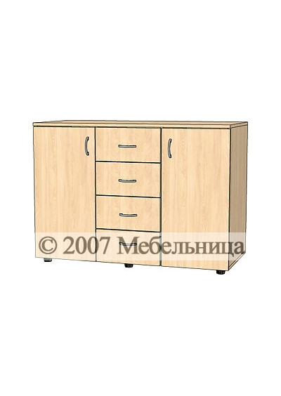 Комод КО-04 1100х500х785мм Комод КО-04 1100х500х785мм