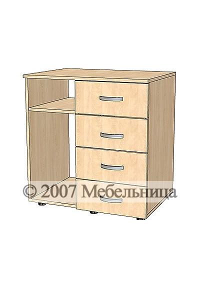 Тумба приставна ТП011 700х500х740мм
